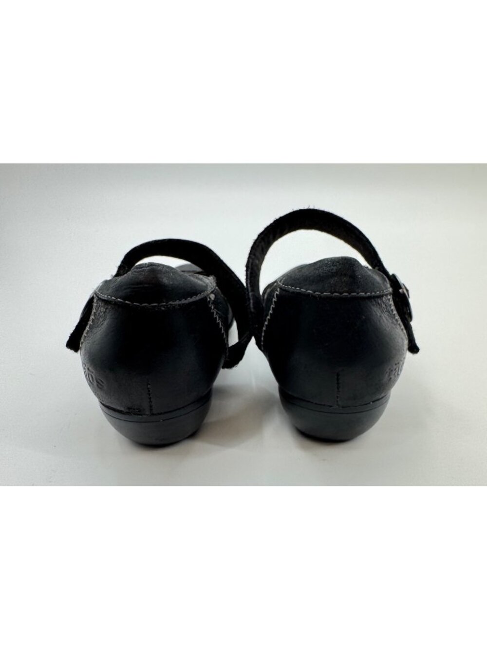 Taos Black Leather Virtue Mary Jane Shoes Womens Size 7 US / 38 EU With Adjustab - Picture 8 of 11